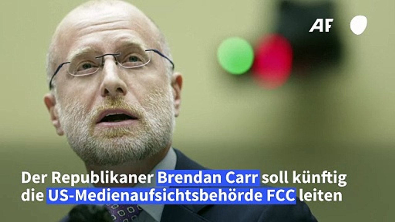 Republikaner Carr soll US-Medienaufsicht leiten