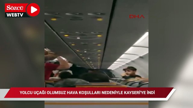 Yolcu uçağı, olumsuz hava koşulları nedeniyle Kayseri'ye zorunlu iniş yaptı