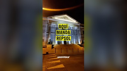 Elige “Aquí manda Repsol”: el mensaje que Greenpeace ha proyectado en el Congreso de los Diputados	 “Aquí manda Repsol”: el mensaje que Greenpeace ha proyectado en el Congreso de los Diputados