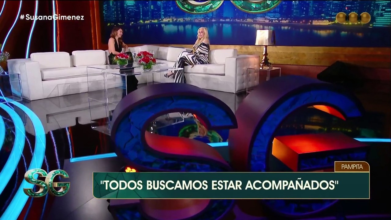 Pampita confirmó su relación con Martín Pepa en el programa de Susana Giménez