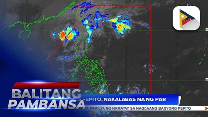Bagyong #PepitoPH, nakalabas na ng PAR