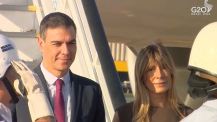 Sánchez llega a Brasil junto a Begoña Gómez para la cumbre del G20