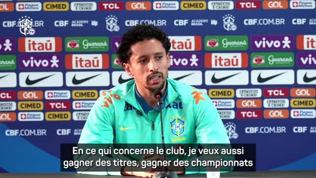 Brésil - Marquinhos souahite "encore plus gravé son nom dans l'histoire du PSG"