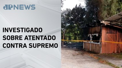 Casa de homem que explodiu bomba em frente ao STF pega fogo em Santa Catarina