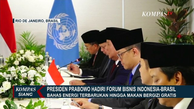 Forum Bisnis Indonesia-Brasil, Presiden Prabowo Bahas soal Makan Bergizi Gratis & Energi Terbarukan
