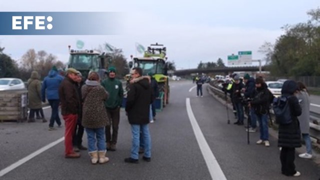 Agricultores franceses protestan cerca de París contra el acuerdo de la UE con Mercosur