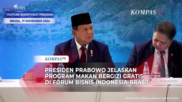 Presiden Prabowo Jelaskan Program Makan Bergizi Gratis di Forum Bisnis Indonesia-Brasil