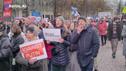 L'opposition russe en exil organise sa première grande manifestation antiguerre à Berlin