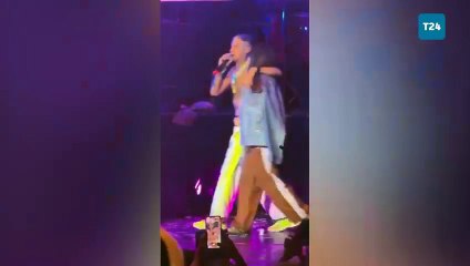 Wanda Nara'dan L-Gante'ye sahnede sürpriz!