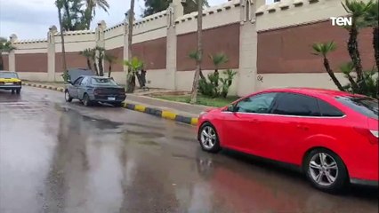 أمطار غزيرة تضرب الإسكندرية أثناء نوة المكنسة