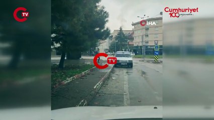 Aracını sokak çeşmesinde yıkayan sürücüye ceza yağdı