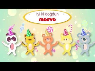 İyi ki Doğdun MERVE - İsme Özel Kırmızı Balık Doğum Günü Şarkısı