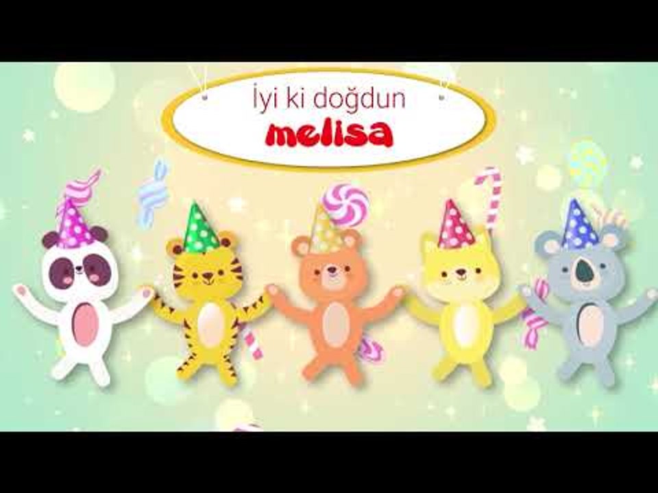 İyi ki Doğdun MELİSA - İsme Özel Kırmızı Balık Doğum Günü Şarkısı