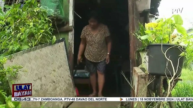 Mga residente sa Baler, Aurora, kanya-kanyang linis na ng bahay kasunod ng pananalasa ng Bagyong #PepitoPH; Aurora, zero casualty sa pananalasa ng bagyo