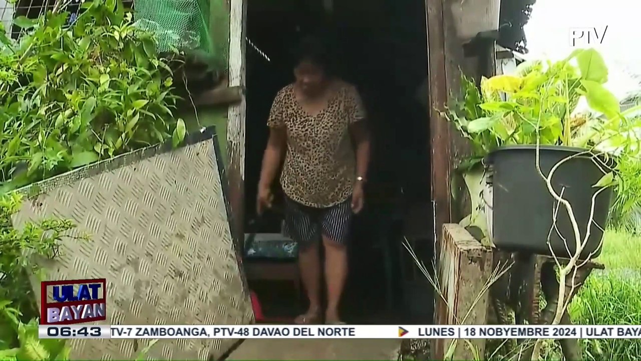Mga residente sa Baler, Aurora, kanya-kanyang linis na ng bahay kasunod ng pananalasa ng Bagyong #PepitoPH; Aurora, "zero casualty" sa pananalasa ng bagyo
