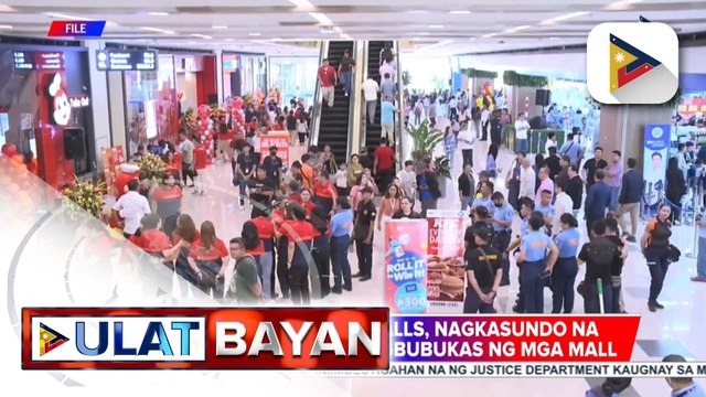 MMDA at shopping malls, nagkasundo na iurong sa 11:00 a.m. ang pagbubukas ng mga mall