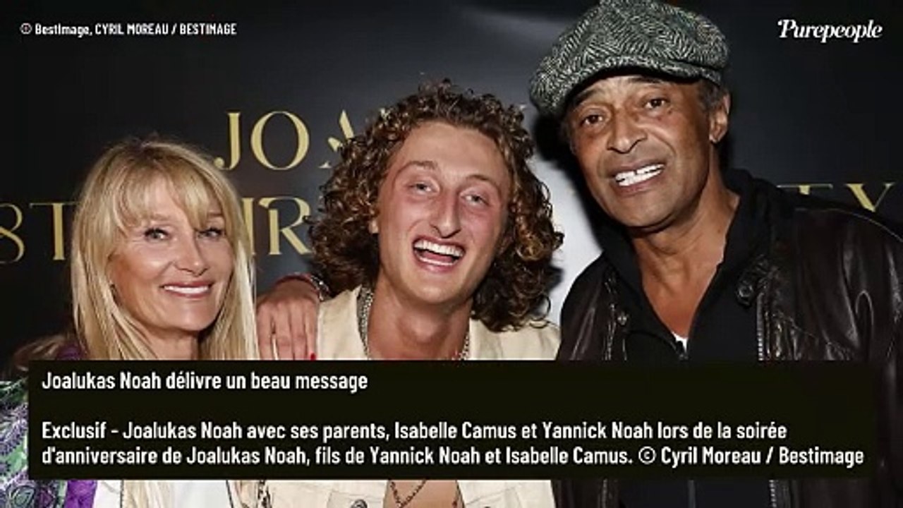 Yannick Noah et Isabelle Camus : loin de son tempérament festif, leur fils Joalukas prend la parole
