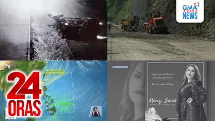 24 Oras: (Part 2) SUV, tumagilid, 1 patay; Bagyong Pepito, nasa labas na ng PAR; Mga nararanasang pag-ulan, unti-unti nang mababawasan; Aegis vocalist na si Mercy Sunot, pumanaw sa edad na 48, atbp.