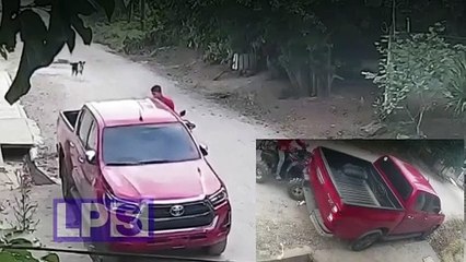 Video capta cuando menor en mototaxi impacta contra un pick up en Santa Cruz de Yojoa