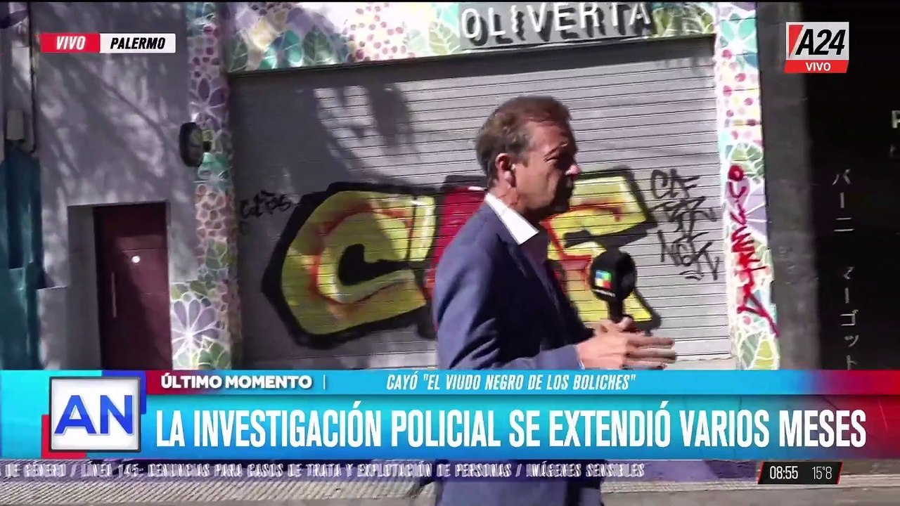 Capturan a "El Richard", el viudo negro de Palermo