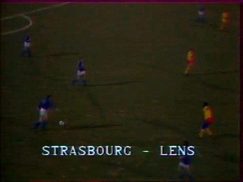 STRASBOURG - LENS - 1981 - SAISON 1980/1981 -