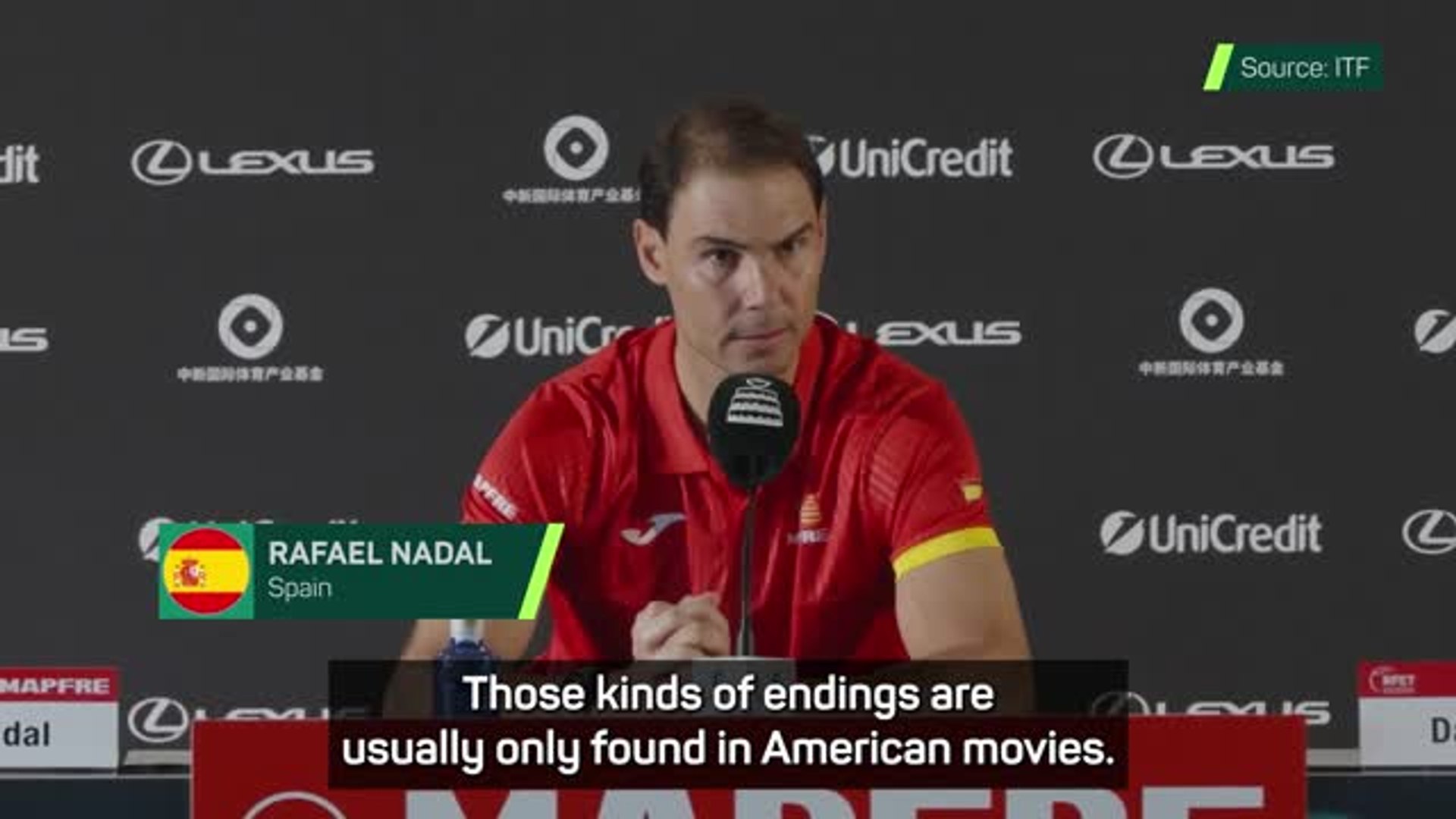 ⁣'Ideal farewells are only found in American movies' - Nadal