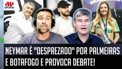 "O Neymar foi DESPREZADO pela Leila no Palmeiras e pelo Botafogo, cara! Se ELE VOLTAR pro Santos..."