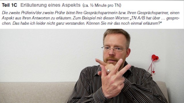 Deutsch-Test für den Beruf B2 – 15a – Unerwartetes zum Prüfungsteil Sprechen Teil 1