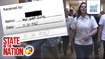 P1-M pabuya para sa makapagtuturo kay "Mary Grace Piattos" na nakapirma sa mga resibo para sa OVP Confi Funds, alok ng mga kongresista | SONA