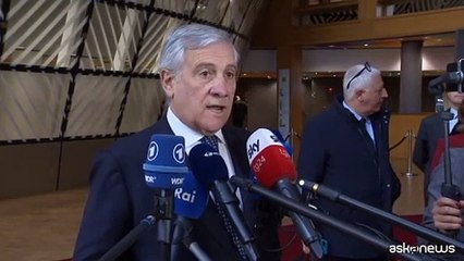 Tajani ribadisce il "no" a uso armi italiane fuori dall'Ucraina