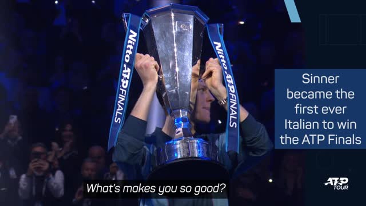 'Amazing' to become first Italian ATP Finals champion - Sinner