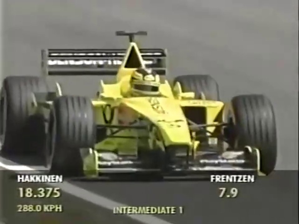 F1 – Heinz-Harald Frentzen (Jordan Mugen-Honda V10) lap in qualifying – San Marino 2000