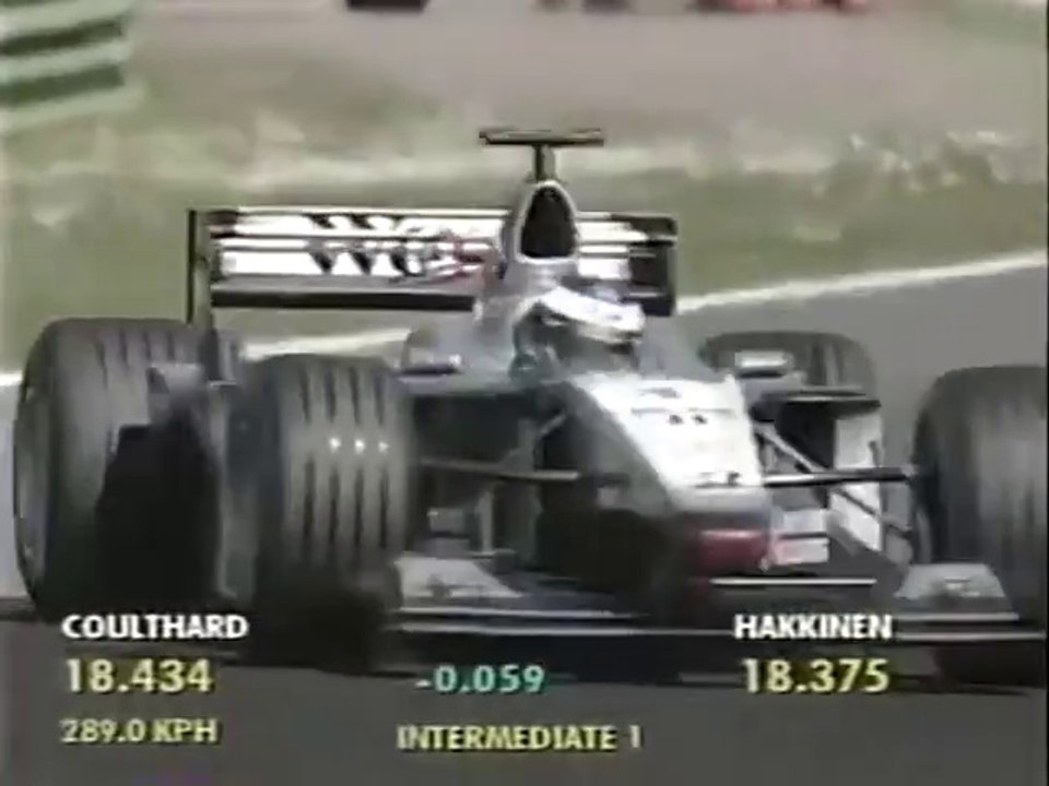F1 – Mika Häkkinen (McLaren Mercedes V10) laps in qualifying – San Marino 2000