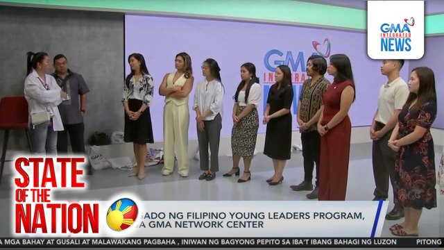 Mga delegado ng Filipino Young Leaders Program, bumisita sa GMA Network Center | SONA