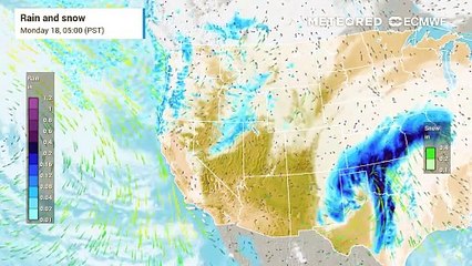 Atmospheric river impacting the Pacific Northwest