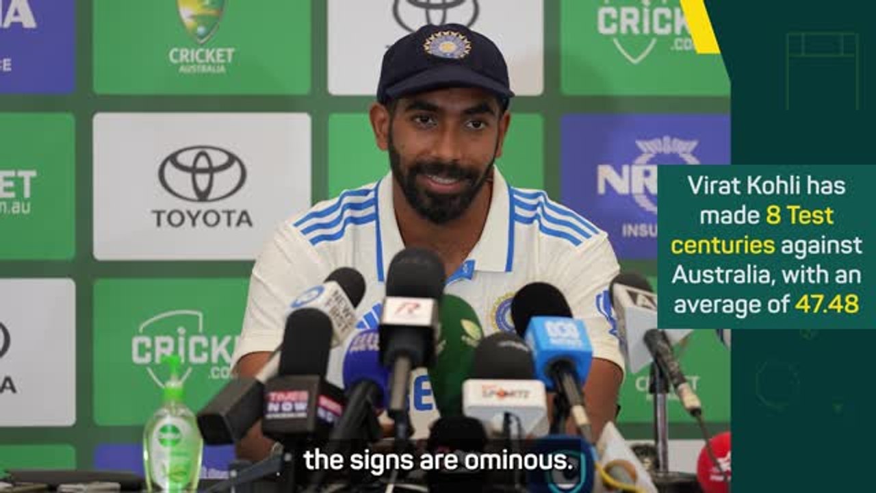 Kohli looking 'ominous' ahead of Australia series, warns Bumrah