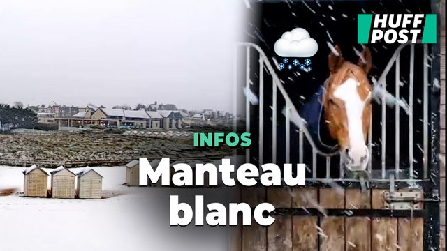 De la neige à Paris, en Normandie... Les images des premiers flocons de la tempête Caetano
