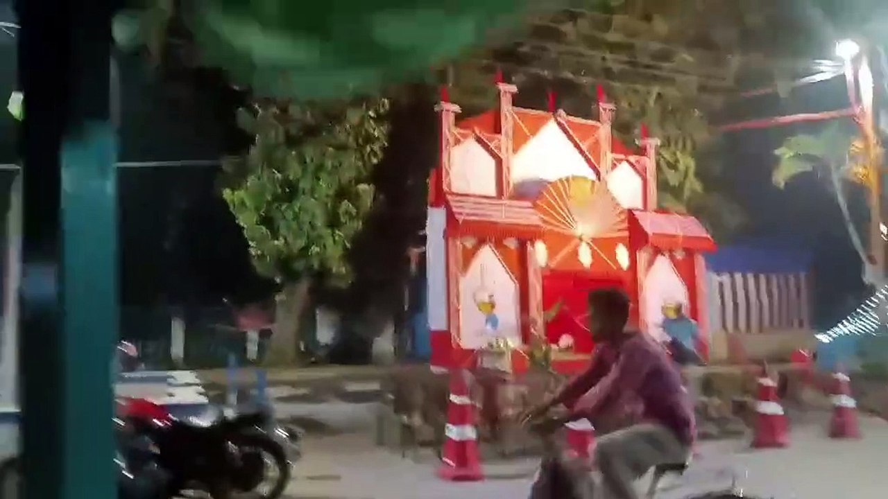 Light Decoration  of Kali Puja at kalyani 2024.