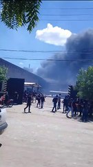 Incêndio em vegetação atinge fábrica em Sobral