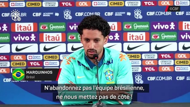 L'émouvant message de Marquinhos aux supporters de la Seleçao