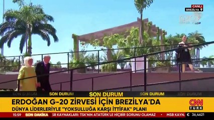 SON DAKİKA HABERİ: Cumhurbaşkanı Erdoğan, G20 Zirvesi için Brezilya’da... Dünya liderleriyle “yoksulluğa karşı ittifak” planı