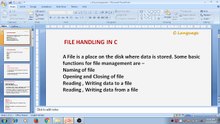 Learn Programming Technique C to Master Skills - FIle Handling ( Explain of Program with help of Diagram)