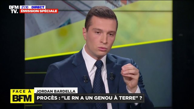 Procès du RN: L'objet de ces réquisitions est double, empêcher Marine Le Pen de faire de la politique, et tuer financièrement le Rassemblement national , estime Jordan Bardella