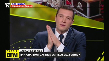 Pour Jordan Bardella, le gouvernement Barnier "prend la voie" du "siège éjectable"
