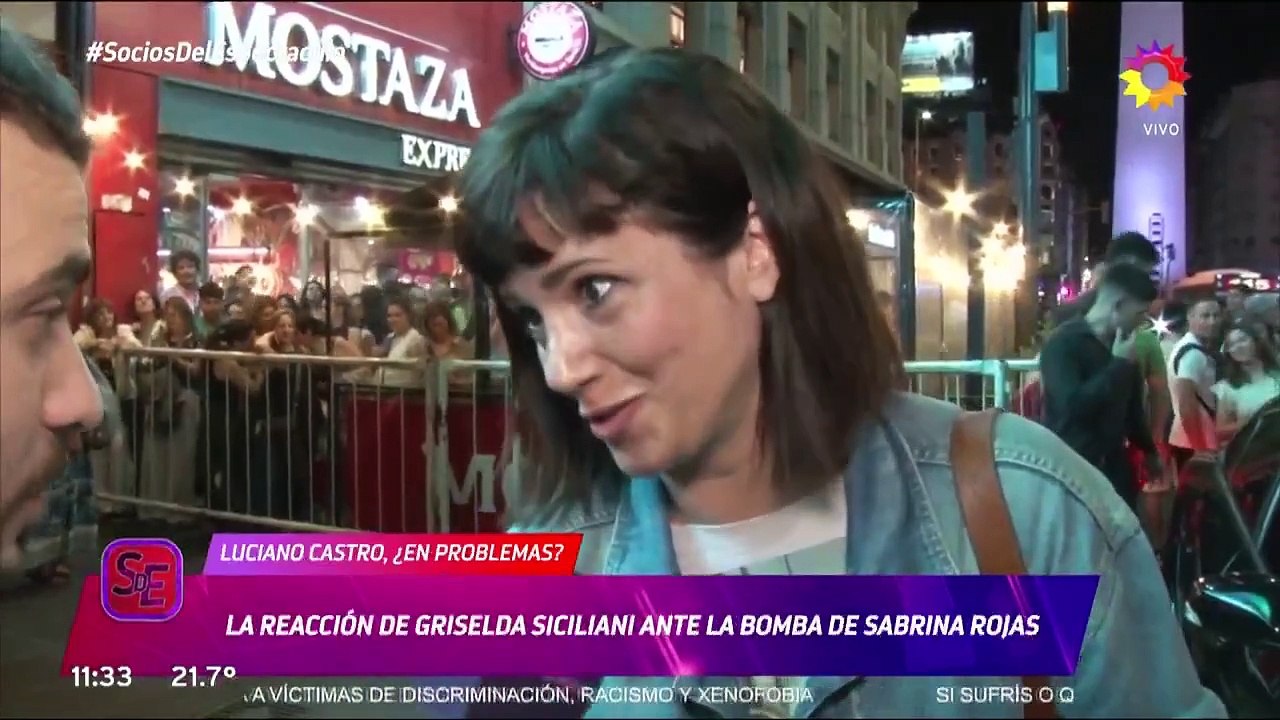 La reacción de Griselda Siciliani a los fuertes dichos de Sabrina Rojas sobre su relación con Luciano Castro