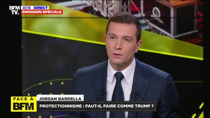 Jordan Bardella: "Il n'y a pas de raison que toutes les grandes puissances se protègent et que la France et le marché commun soient le seul espace à ne pas se protéger"