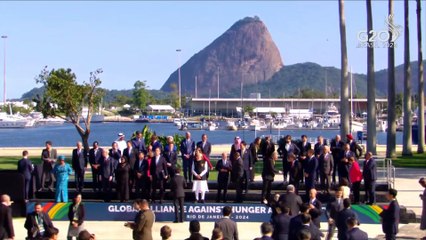 Javier Milei formó parte de la foto del G20