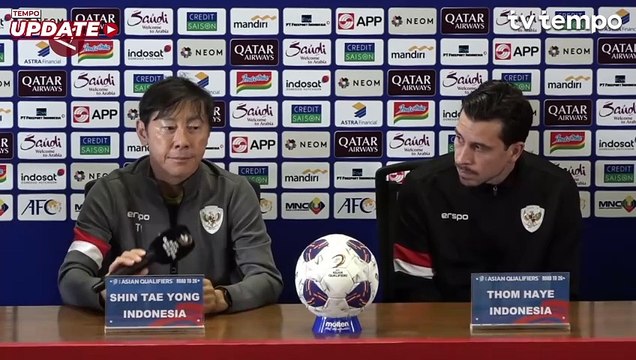 Kata STY soal Persiapan Anak Asuhnya Jelang Laga Timnas Indonesia Kontra Arab Saudi