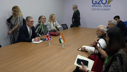 Keir Starmer meets with Indian PM Narendra Modi