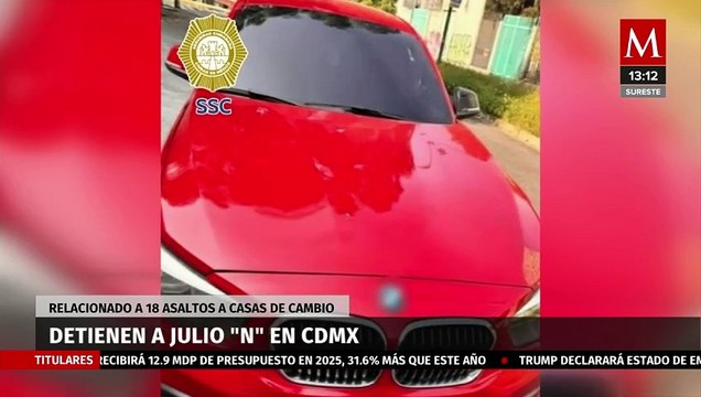 Detienen a sujeto relacionado con 18 asaltos a casas de cambio y tiendas en CdMx y Edomex